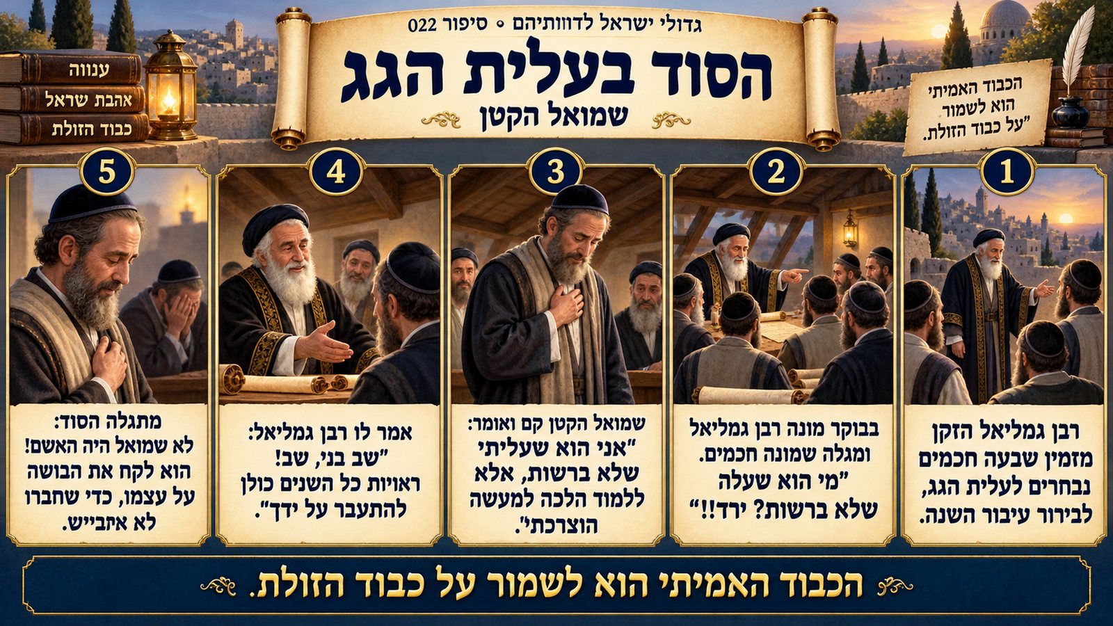 תמונת סיכום — שמואל הקטן: הסוד בעלית הגג